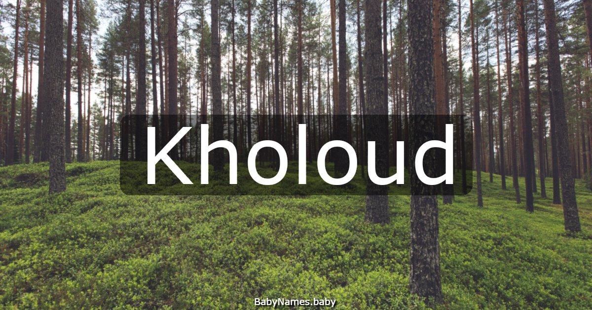 Kholoud