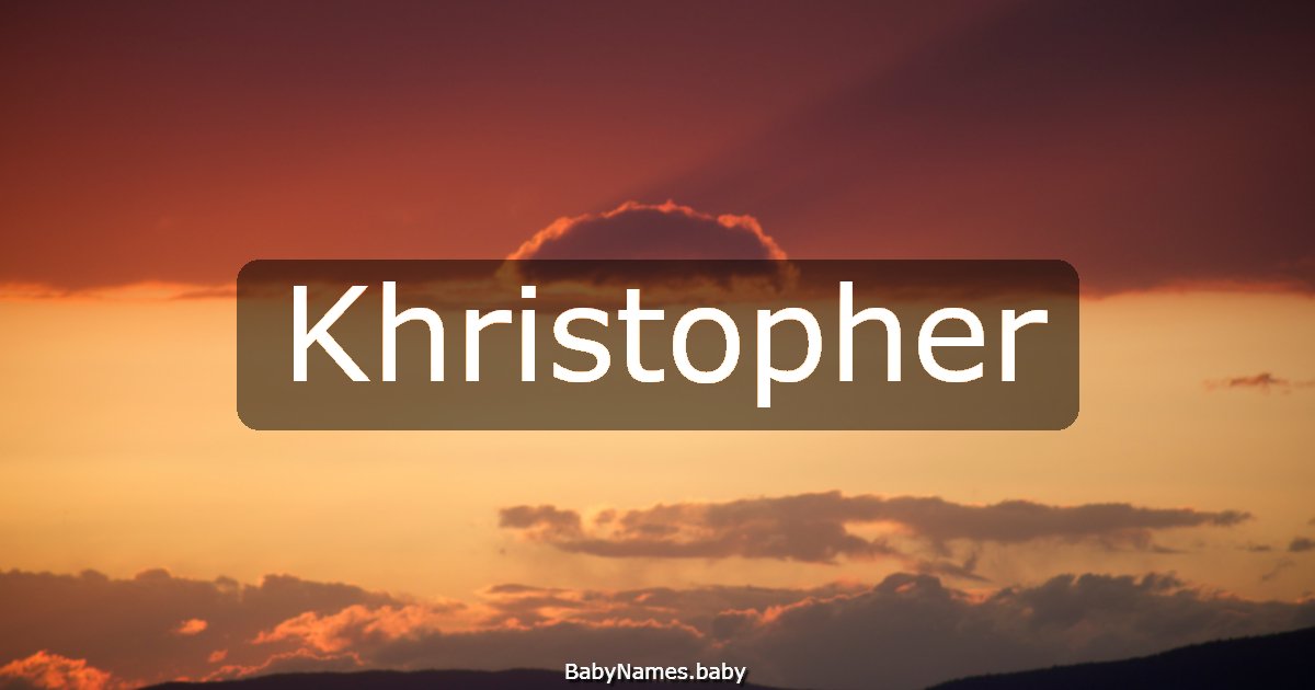 Khristopher