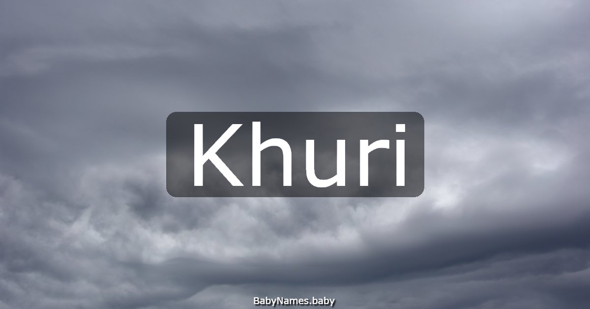 Khuri