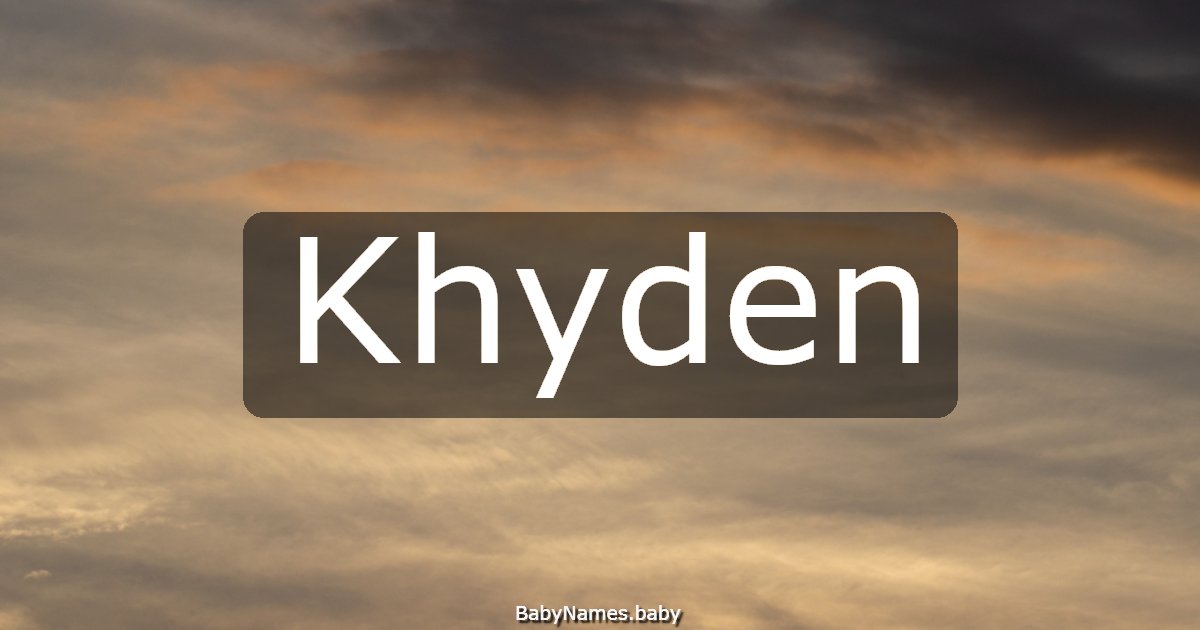 Khyden