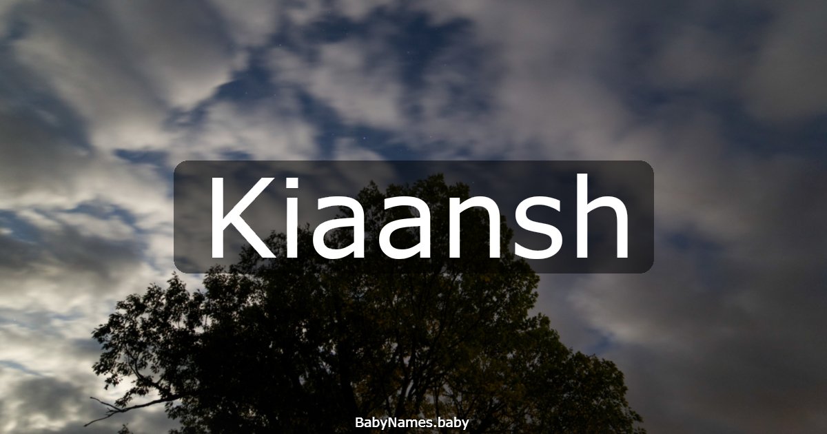 Kiaansh