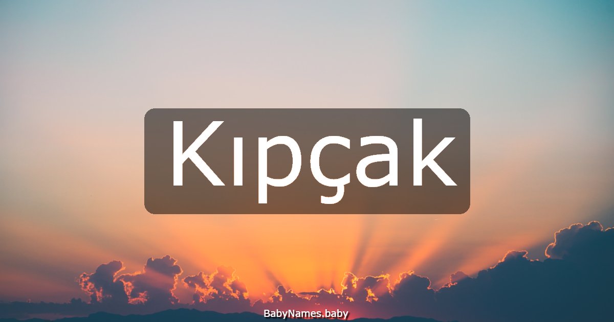 Kıpçak