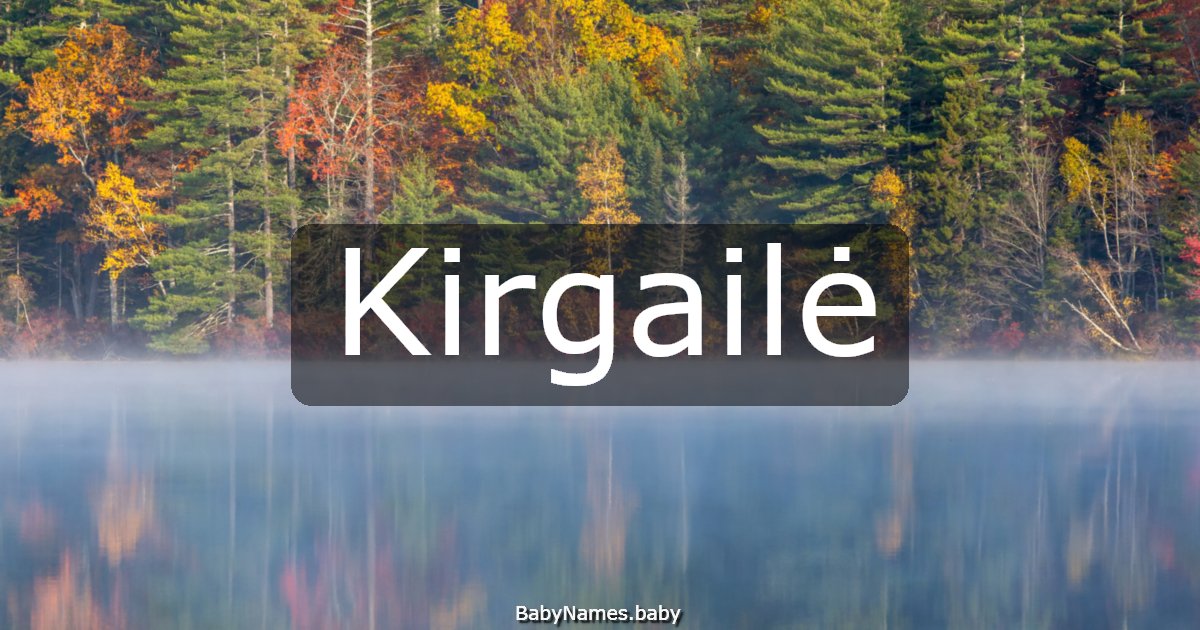 Kirgailė