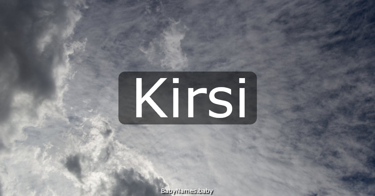 Kirsi