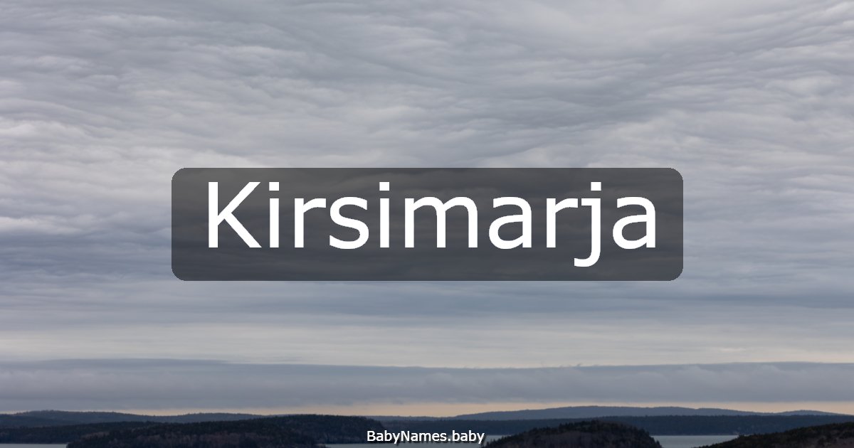 Kirsimarja