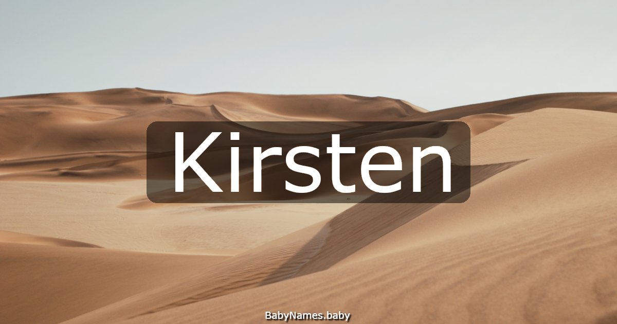 Kirsten