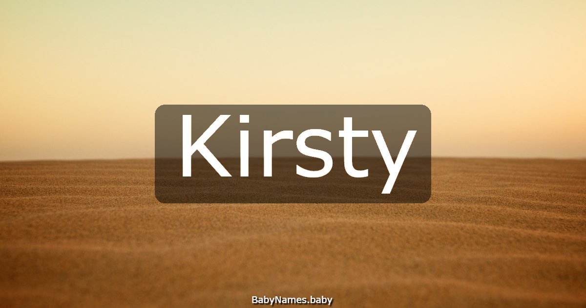 Kirsty