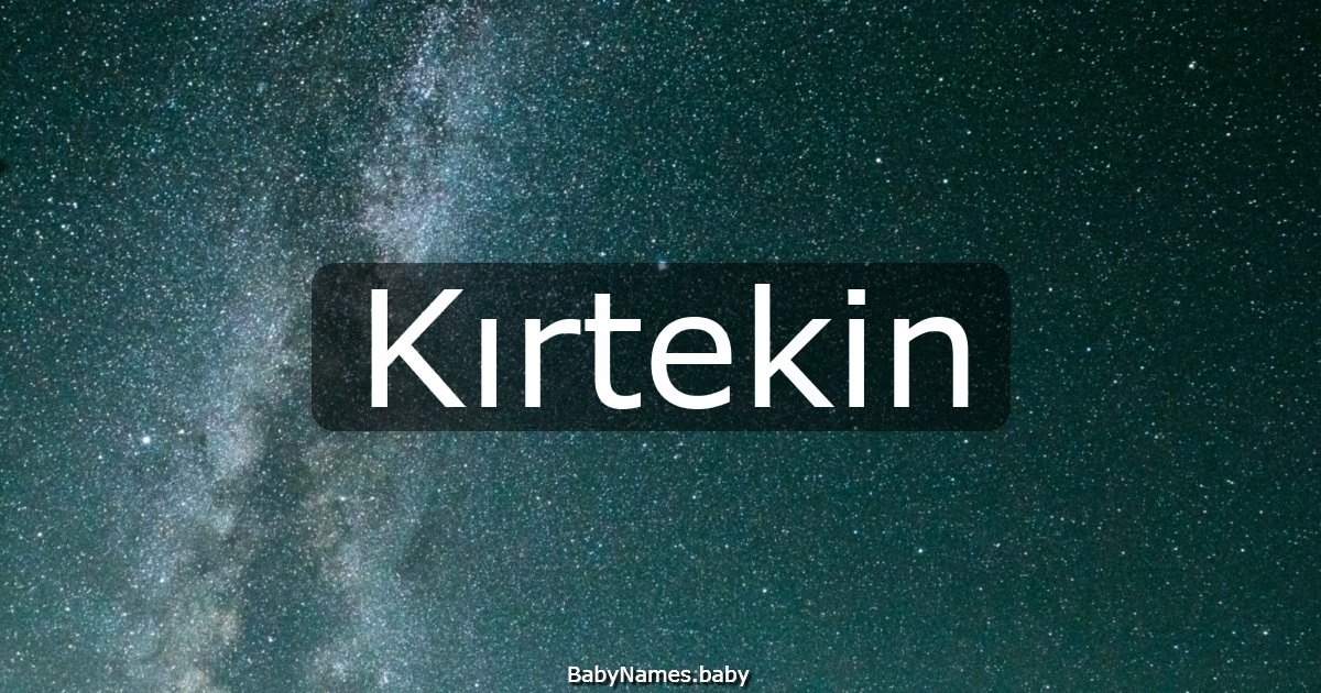 Kırtekin