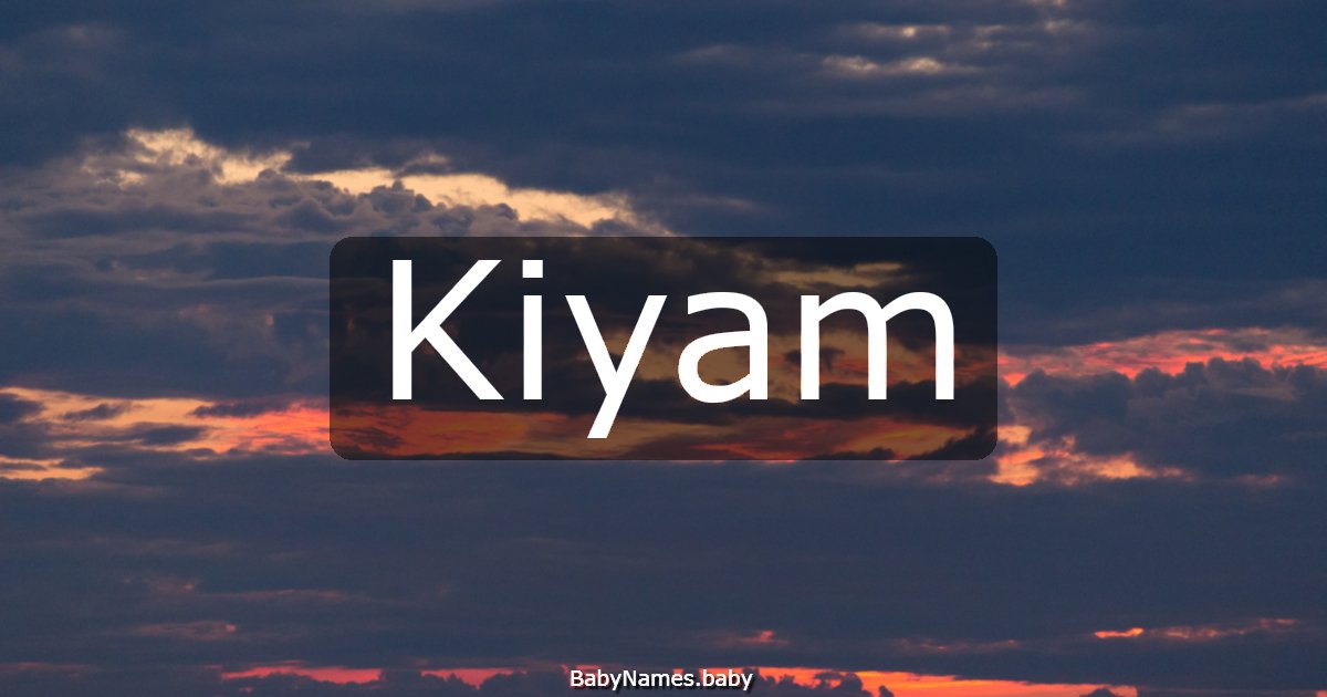 Kiyam