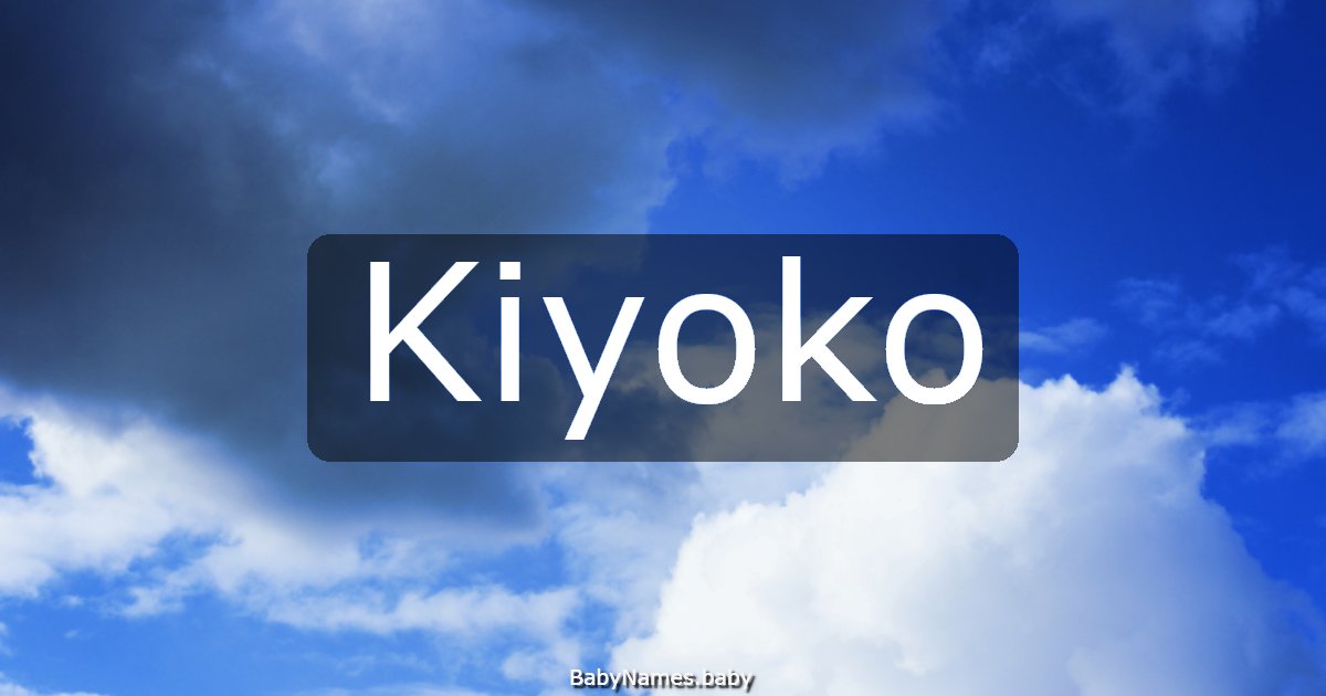 Kiyoko