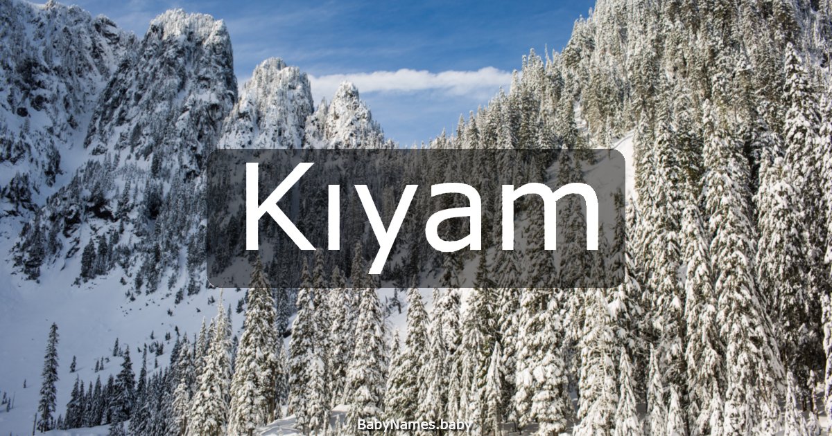 Kıyam