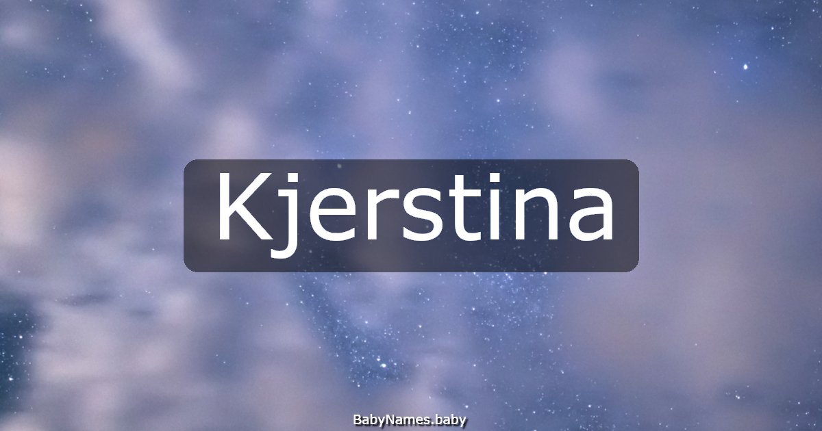 Kjerstina