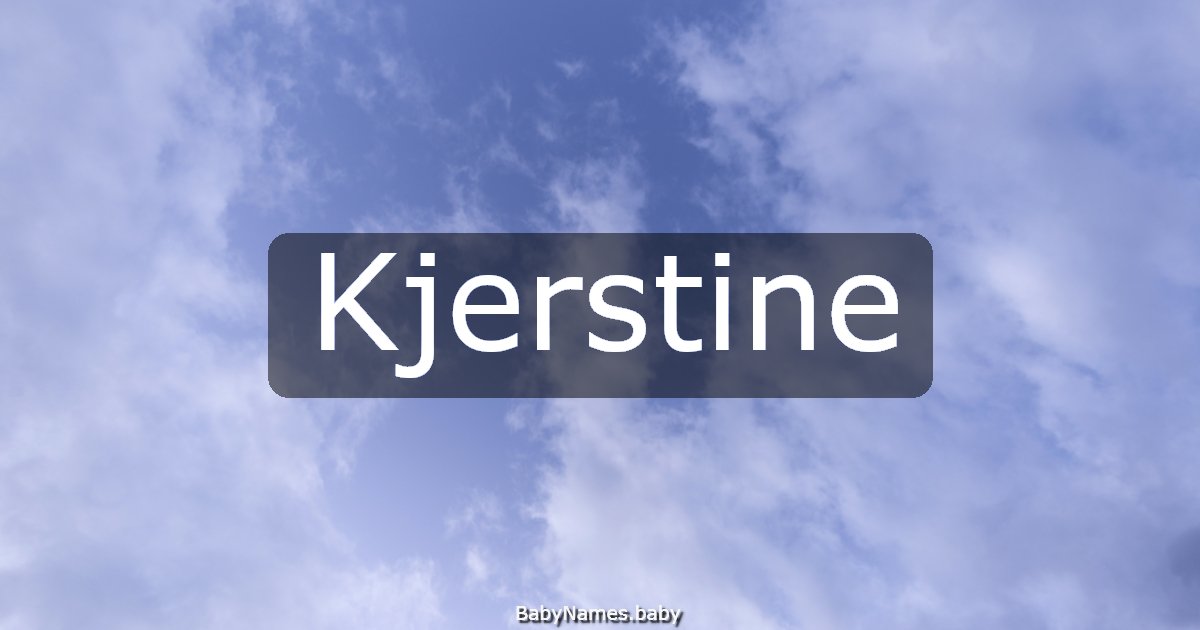 Kjerstine