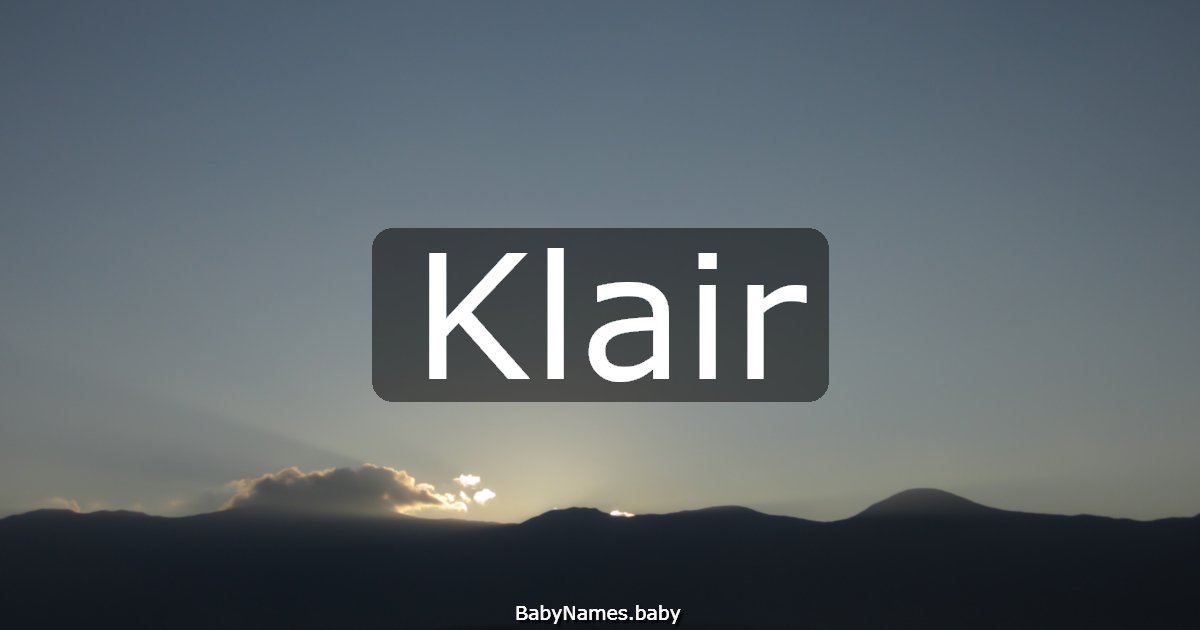 Klair