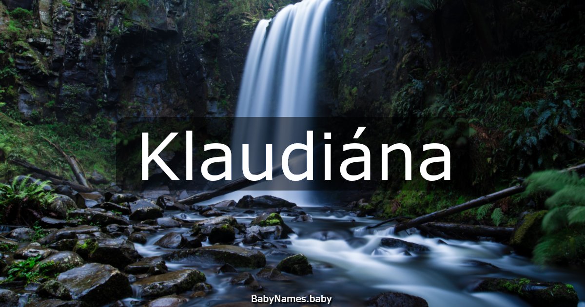 Klaudiána