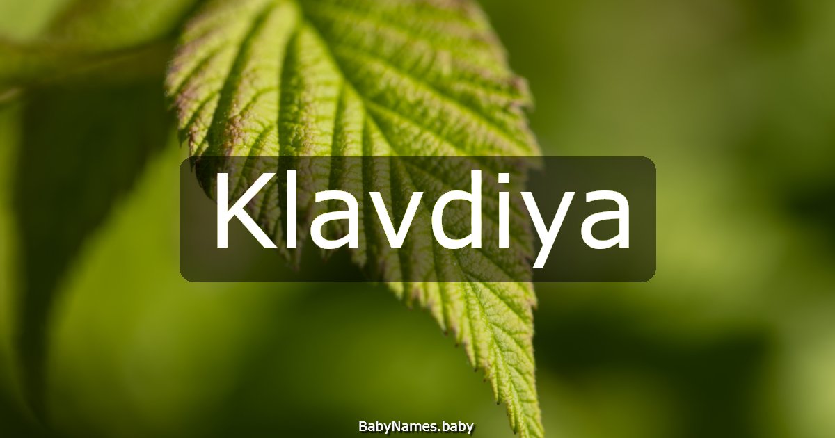 Klavdiya