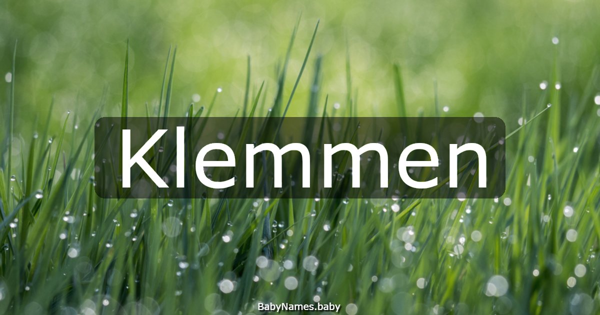 Klemmen