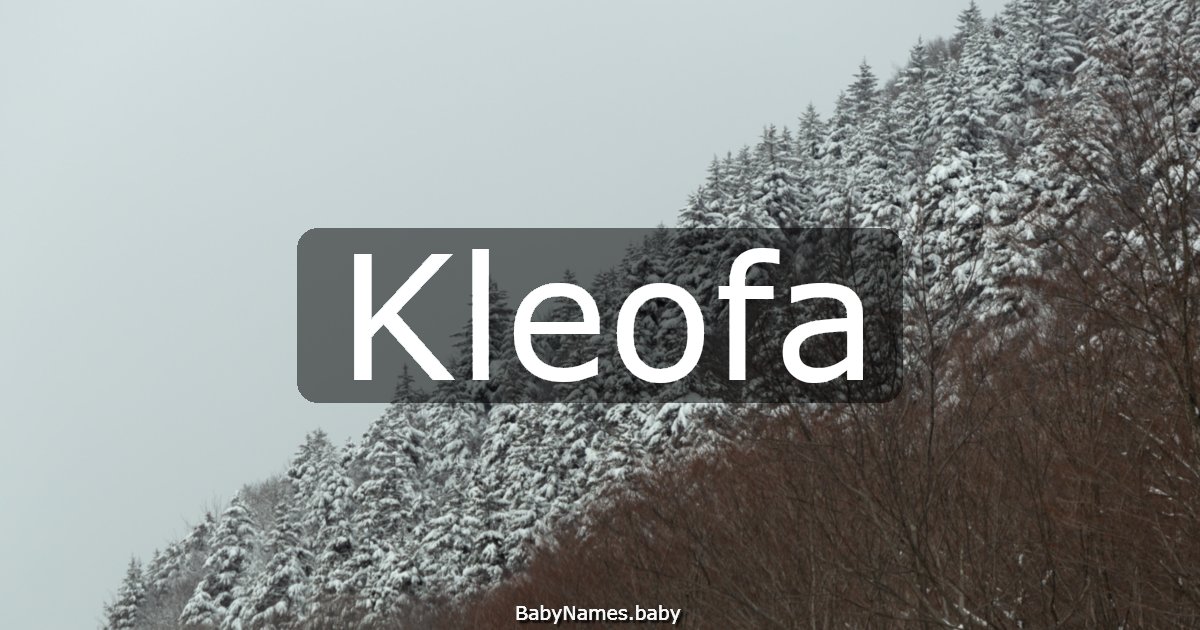 Kleofa