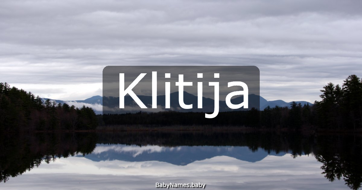 Klitija