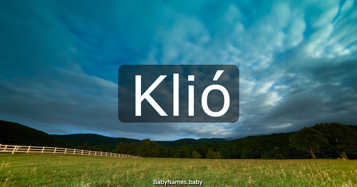 Klió