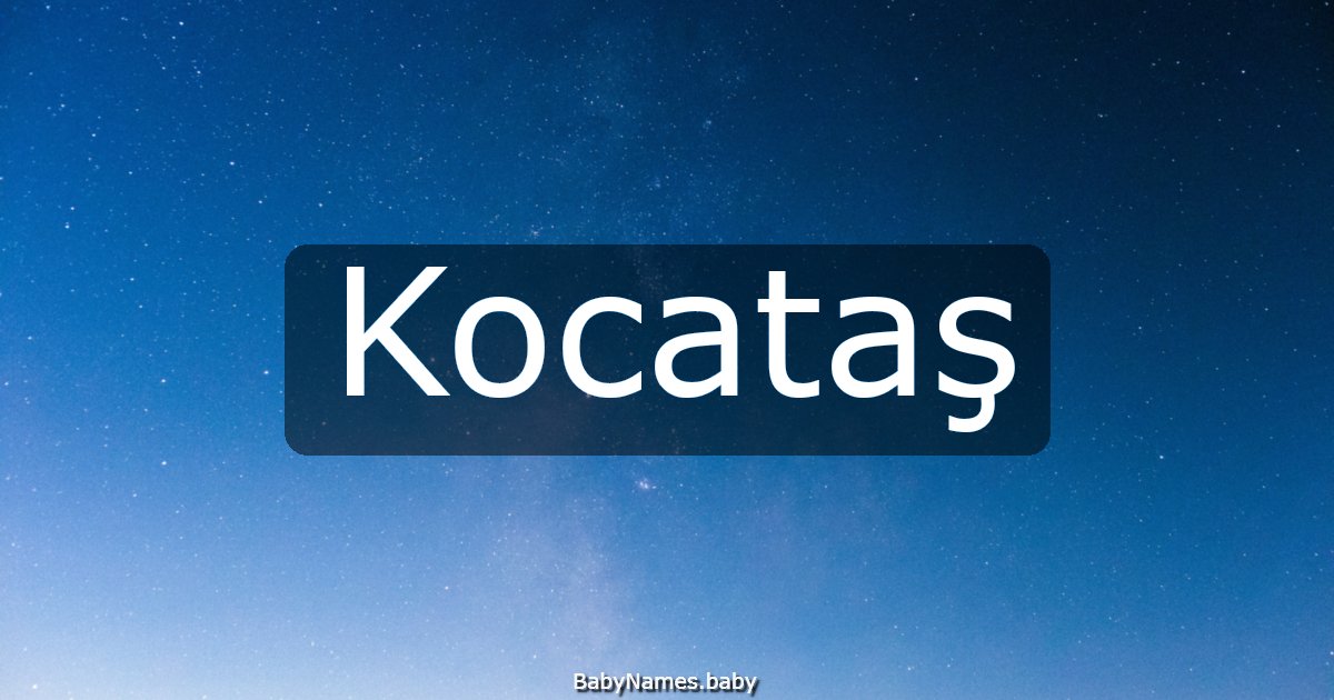 Kocataş