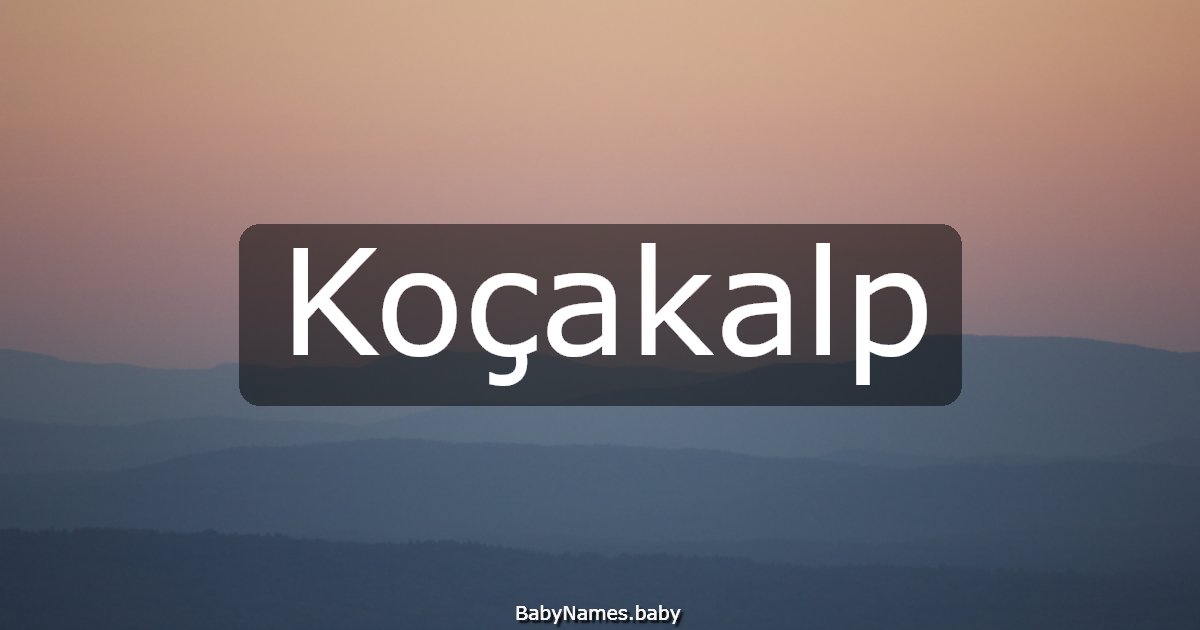 Koçakalp