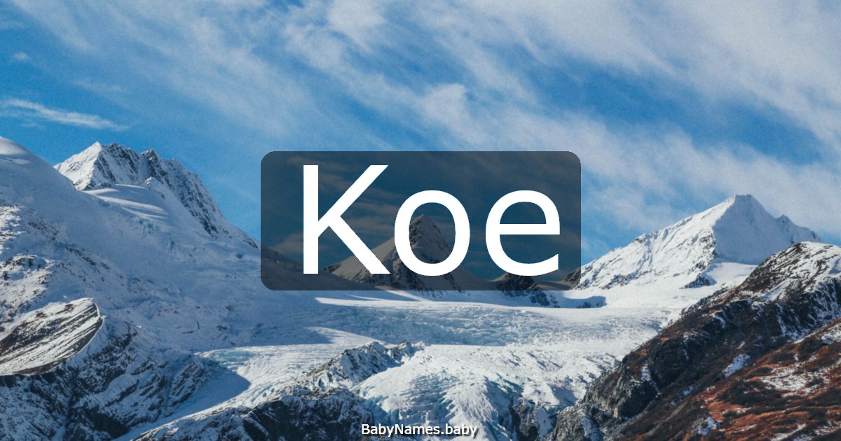 Koe