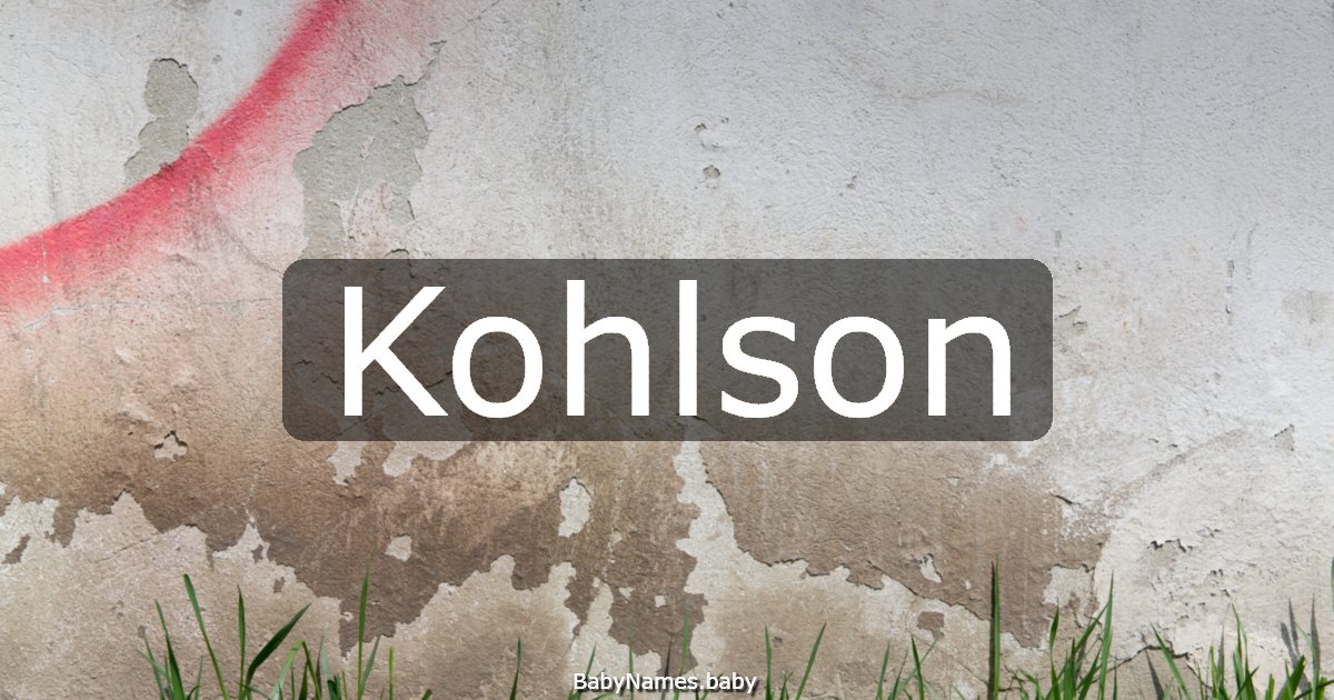 Kohlson