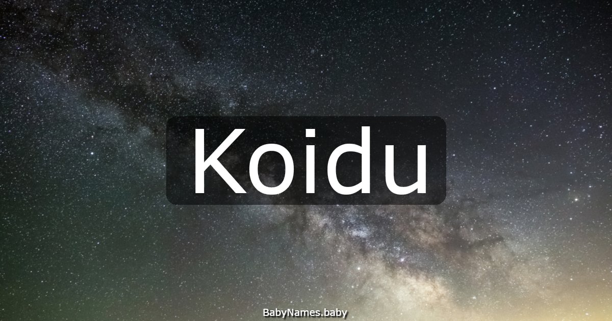 Koidu