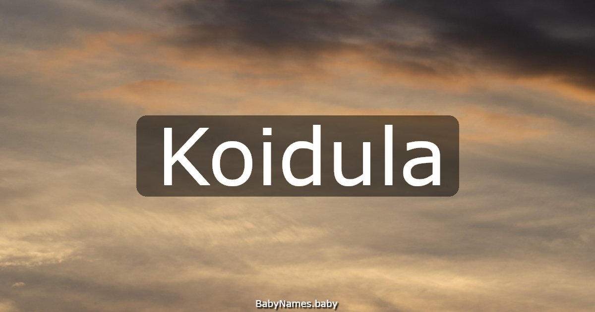 Koidula