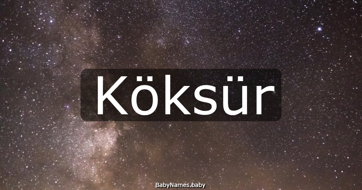 Köksür