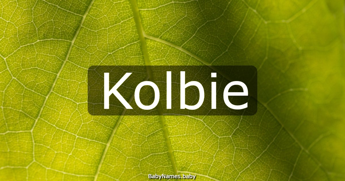 Kolbie