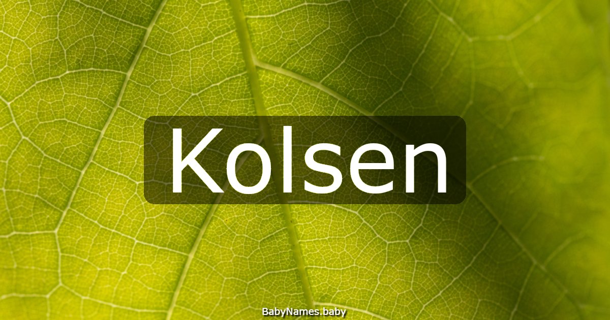 Kolsen