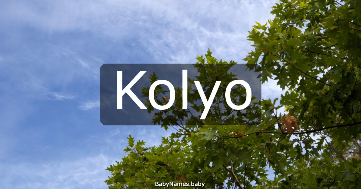 Kolyo