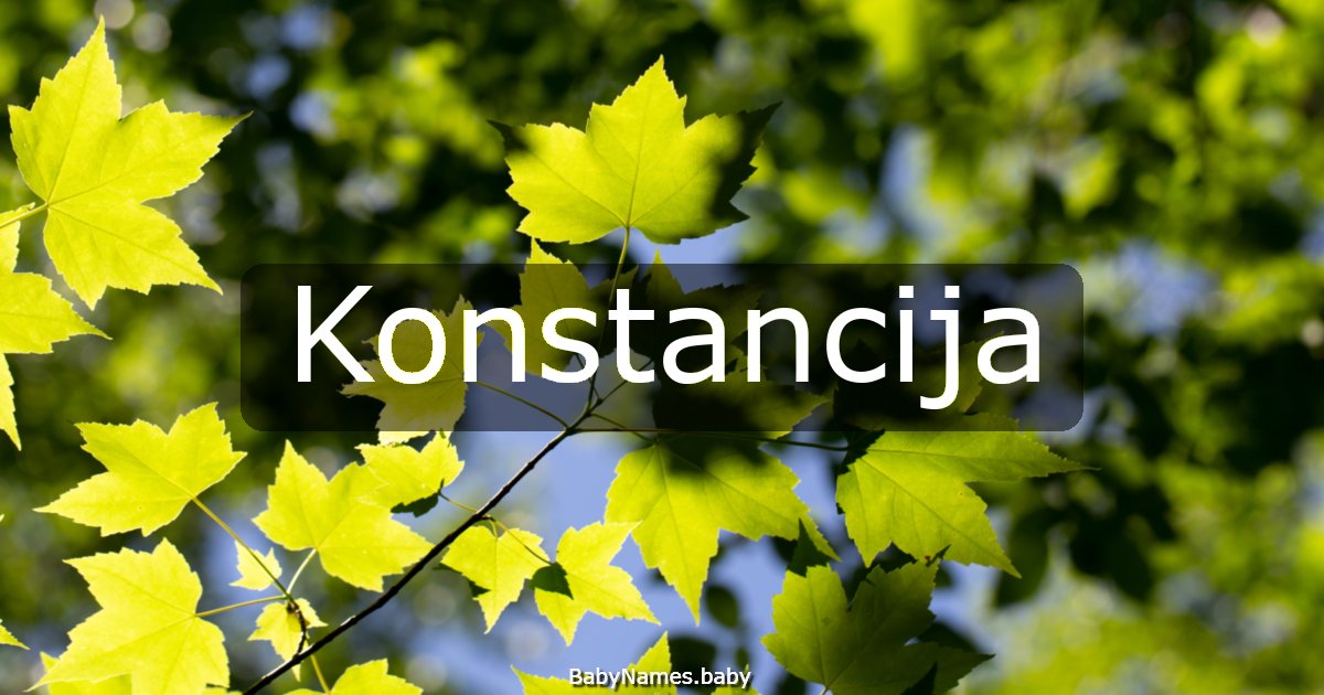 Konstancija