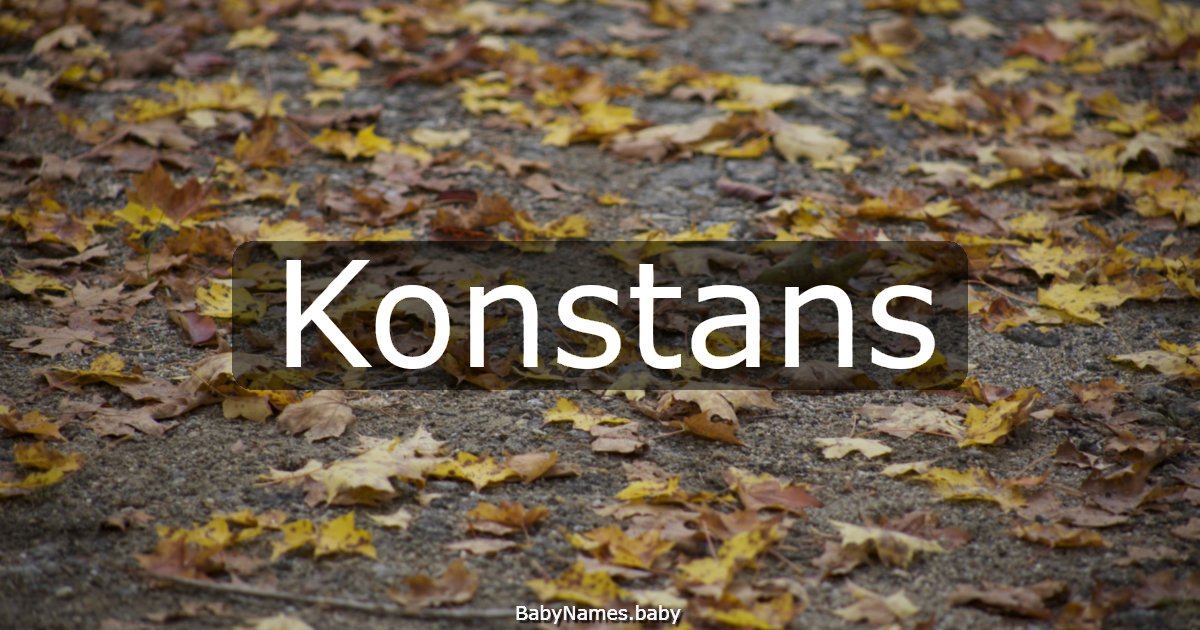 Konstans