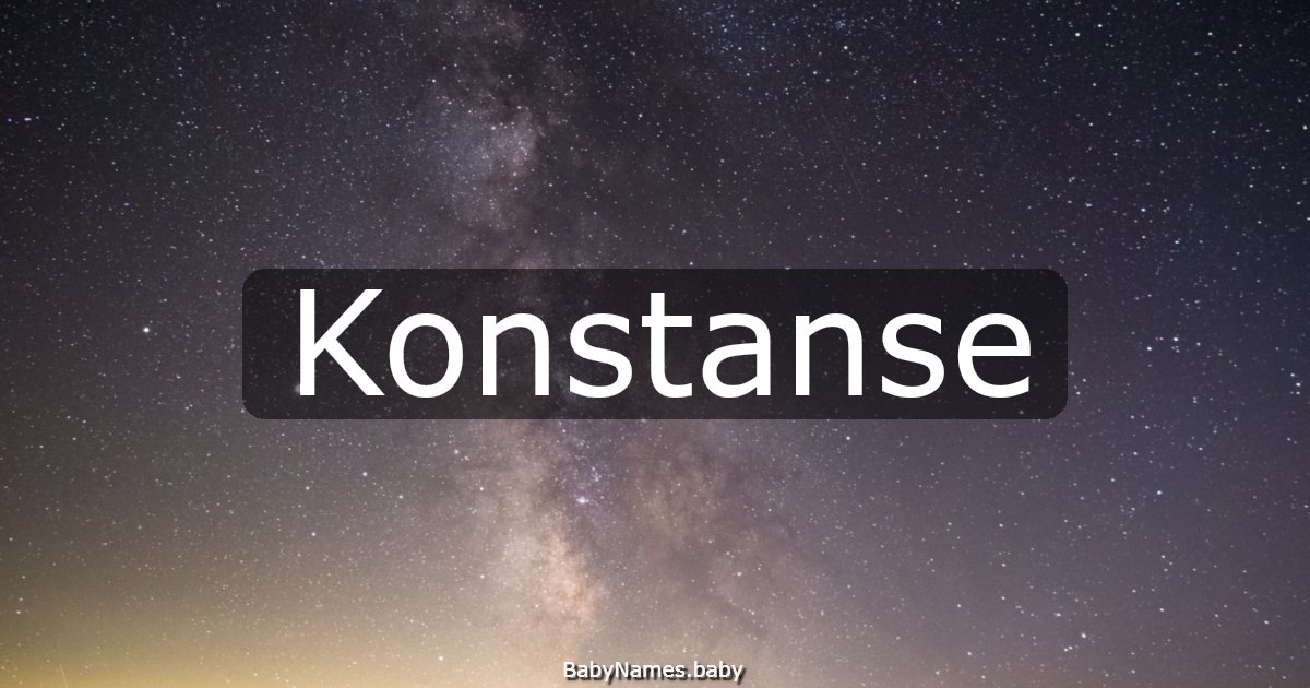 Konstanse