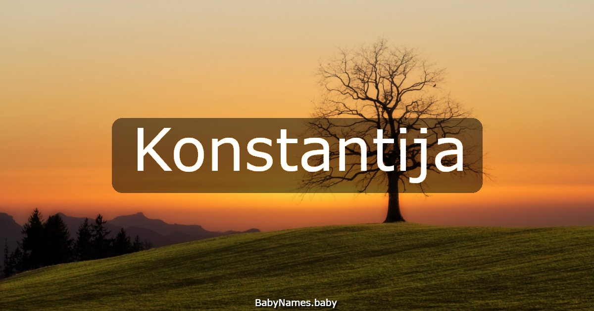 Konstantija
