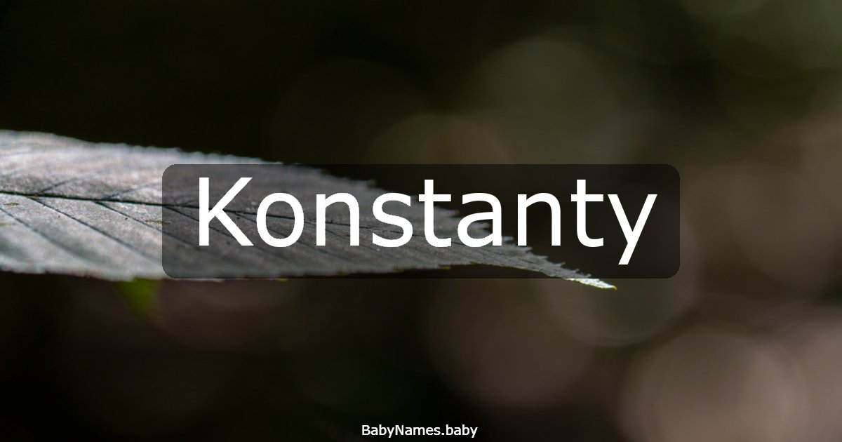 Konstanty