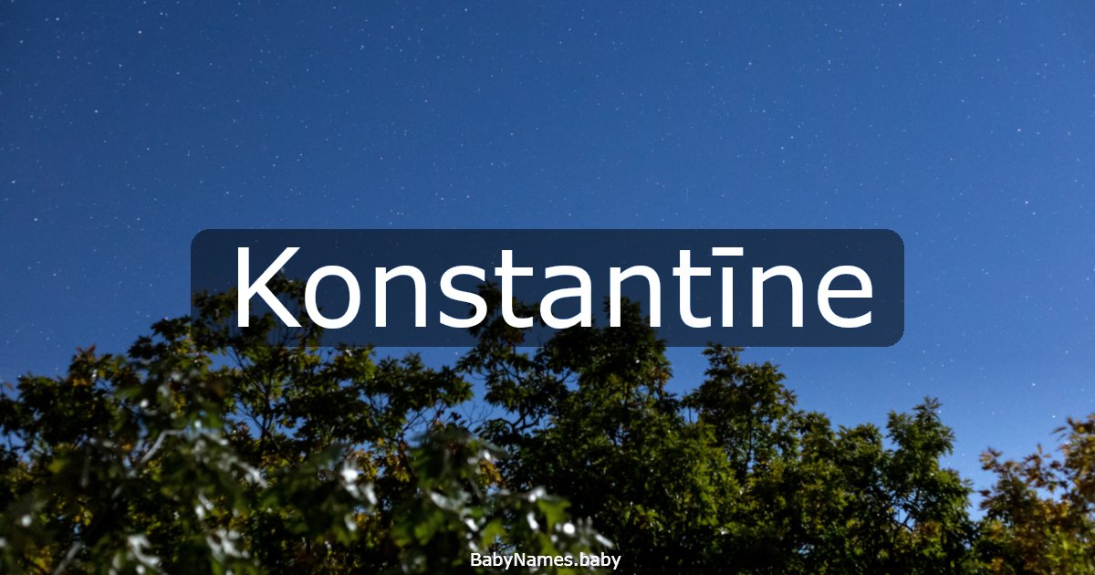 Konstantīne
