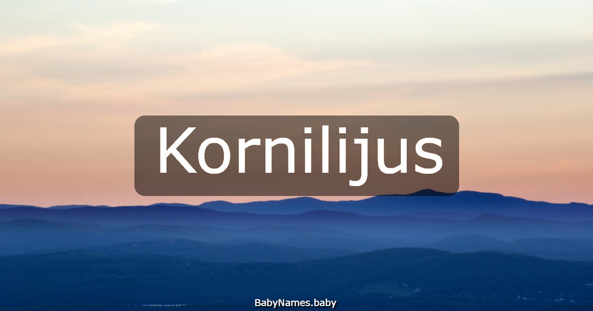 Kornilijus