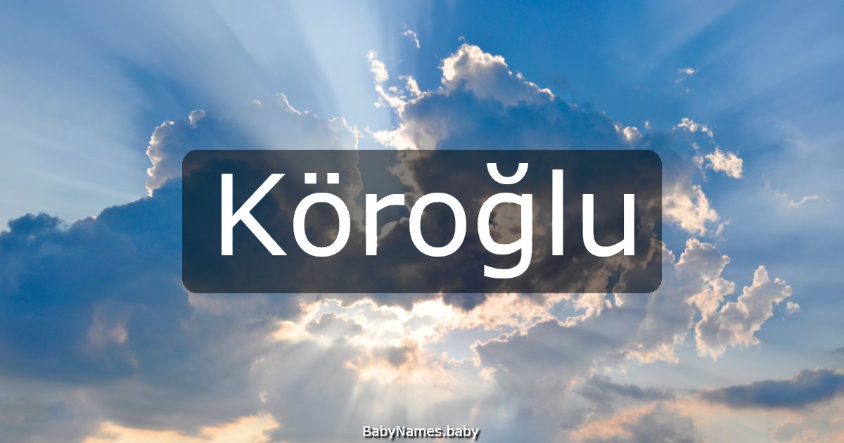 Köroğlu