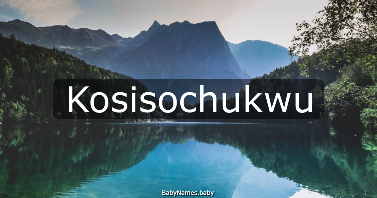 Kosisochukwu