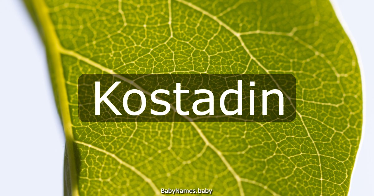 Kostadin