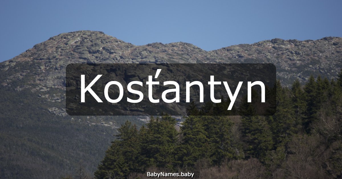 Kosťantyn