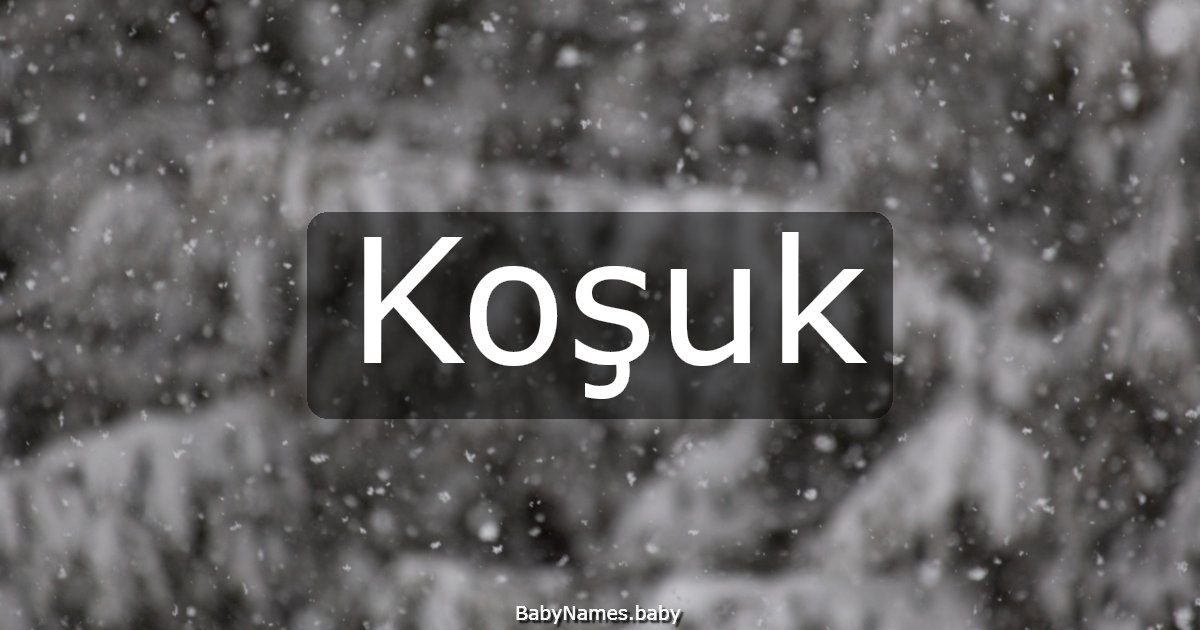 Koşuk