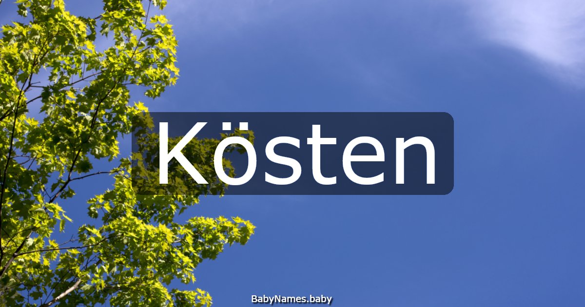 Kösten