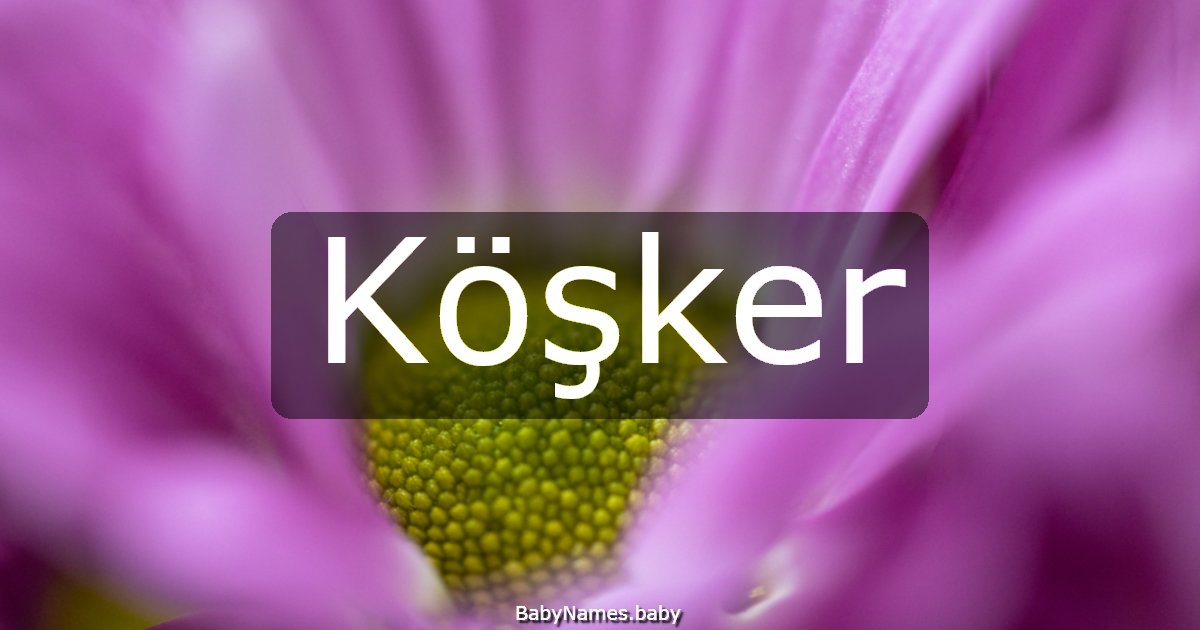 Köşker
