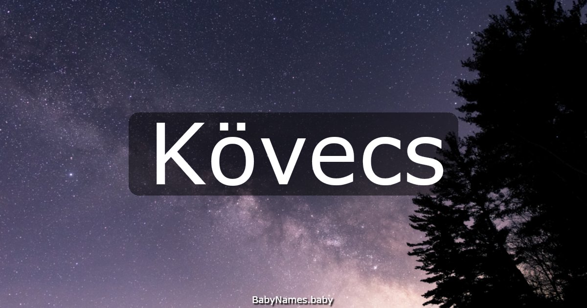 Kövecs