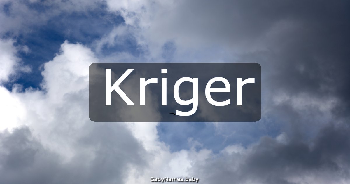 Kriger